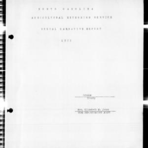 North Carolina Agricultural Extension Service Annual Narrative Report, Greene County, NC