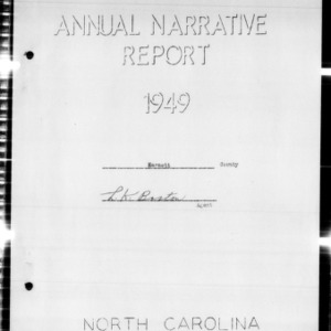 Annual Narrative Report of Harnett County, NC