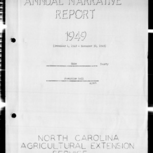 Annual Narrative Report, Hoke County, NC