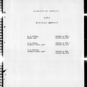 Annual Narrative Report of Iredell County, NC