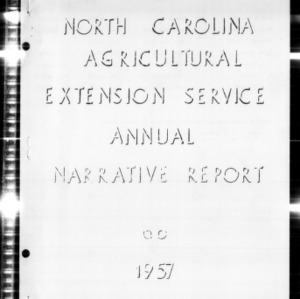 North Carolina Agricultural Extension Service Annual Narrative Report, Jackson County, NC