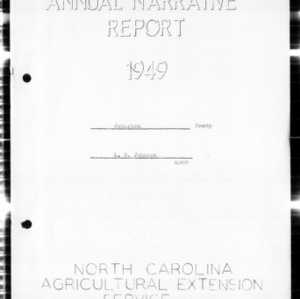 Annual Narrative Report, Johnston County, NC