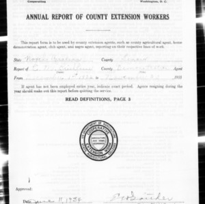 Annual Report of County Extension Workers, Lenoir County, NC