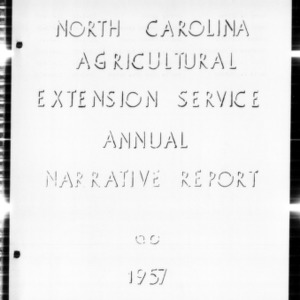 North Carolina Agricultural Extension Service Annual Narrative Report, Madison County, NC