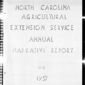 North Carolina Agricultural Extension Service Annual Narrative Report, Mitchell County, NC