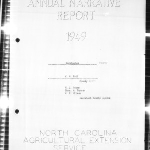 Annual Narrative Report, Rockingham County, NC