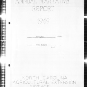 Annual Narrative Report, Rockingham County, NC