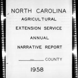 North Carolina Agricultural Extension Service Annual Narrative Report, Stokes County, NC
