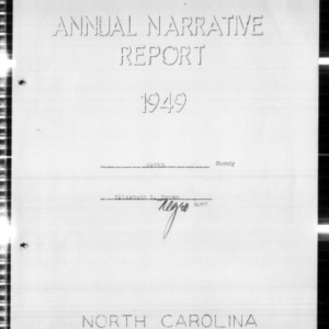 North Carolina Agricultural Extension Service Home Demonstration and 4-H and Older Youth Club Work Annual Narrative Reports, Wayne County, NC