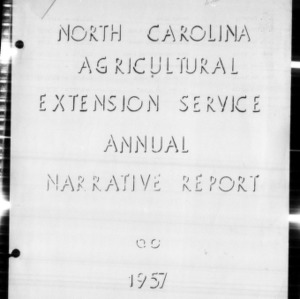 North Carolina Agricultural Extension Service Annual Narrative Report, Wilkes County, NC
