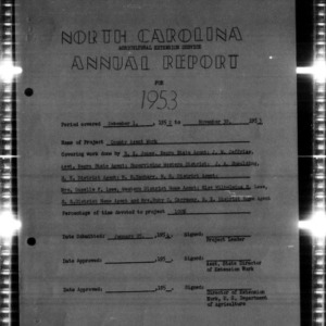 African American State Agent and Supervisors North Carolina Agricultural Extension Service Annual Report
