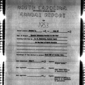 North Carolina Agricultural Extension Service Annual Report, Special Extension Service to the Deaf