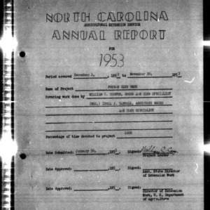 North Carolina Agricultural Extension Service, Annual Report of 4-H Club Work