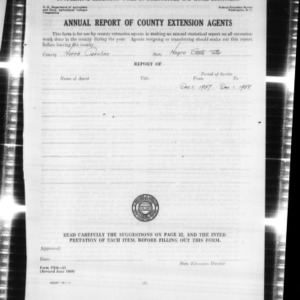 Annual Report of County Extension Agents, African American State Total, North Carolina, 1958