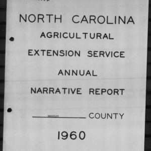 North Carolina Agricultural Extension Service Annual Narrative Report, Randolph County, NC