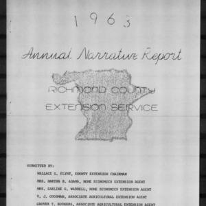 Annual Narrative Report, Richmond County Extension Service