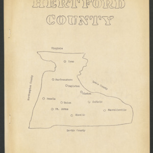 Hertford County History, circa 1950s