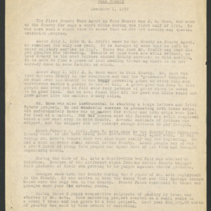 Polk County, Brief History of Extension Work, Dec. 1939