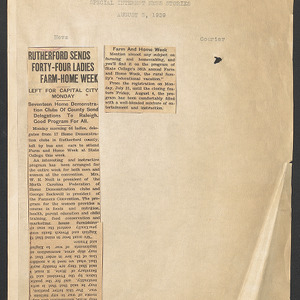 "Special Interest News Stories", 1939
