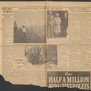 "Agricultural Extension Service Has 25th Birthday", 1939 May 7