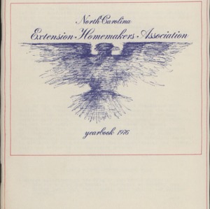 North Carolina Extension Homemakers Association yearbook, 1976