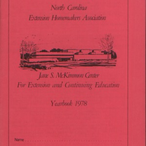 North Carolina Extension Homemakers Association yearbook, 1978
