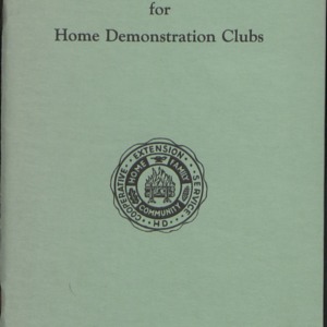 North Carolina Yearbook for Home Demonstration Clubs, 1961