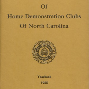 State Council of Home Demonstration Clubs of North Carolina yearbook, 1965