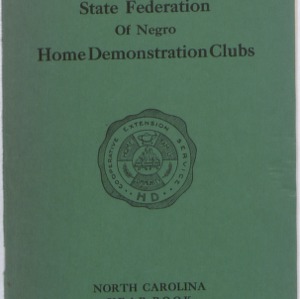 State Federation of Negro Home Demonstration Clubs, North Carolina yearbook, 1944