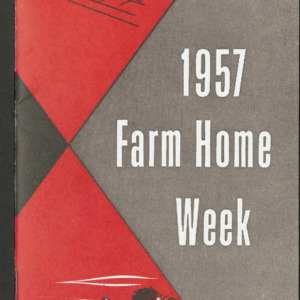 Farm Home Week program, 1957