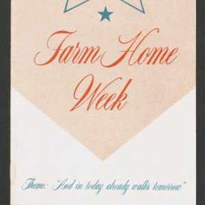Farm Home Week program, 1961
