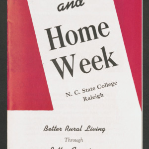 Farm and Home Week Flyer, 1948