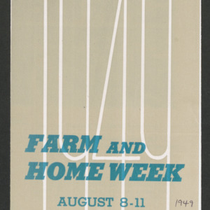 Farm and Home Week, Documentation, 1949