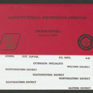 North Carolina Cooperative Extension Service, Personnel Booklet, 1964, Part 1