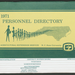 North Carolina Cooperative Extension Service, Personnel Directory, 1971