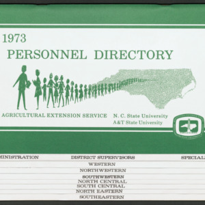 North Carolina Cooperative Extension Service, Personnel Directory, 1973