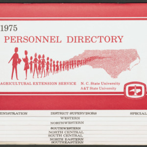 North Carolina Cooperative Extension Service, Personnel Directory, 1975