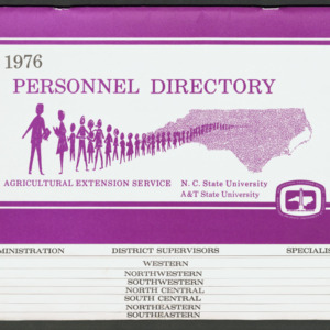 North Carolina Cooperative Extension Service, Personnel Directory, 1976
