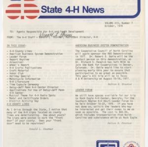 State 4H News, vol. XIV, no. 7