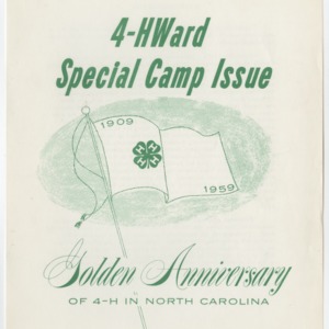 4-HWard Special Camp Issue - Golden Anniversary of 4-H in North Carolina