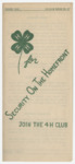4H for Security on the Homefront - Join the 4H Club (4-H Club Series No. 47)