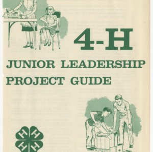 4-H Junior Leadership Project Guide (Club Series 116, Reprint)