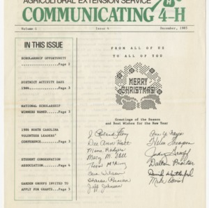 Communicating 4-H - Volume 1 Issue 4