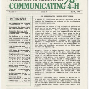Communicating 4-H - Volume 2 Issue 3