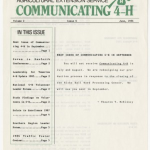 Communicating 4-H - Volume 2 Issue 6
