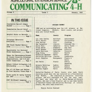 Communicating 4-H - Volume 3 Issue 1