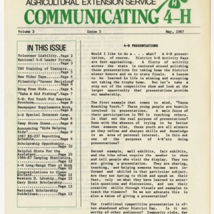 Communicating 4-H - Volume 3 Issue 5
