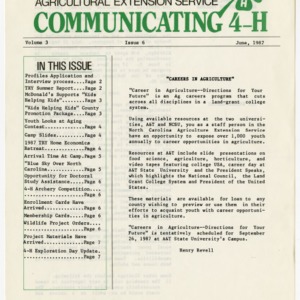 Communicating 4-H - Volume 3 Issue 6