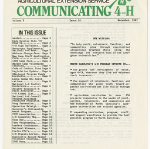 Communicating 4-H - Volume 3 Issue 10