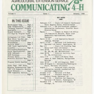 Communicating 4-H - Volume 4 Issue 1